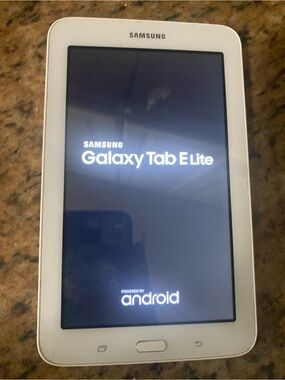 Samsung Galaxy Tab E Lite - White Front Panel